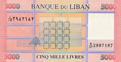 5.000   Livres      Libanon