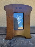 Antik katonai relikvia, szecessziós fénykép tartó