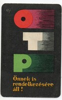 Kártyanaptár: OTP 1965.