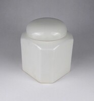 1W100 Nagyméretű, festetlen porcelán teafű tartó