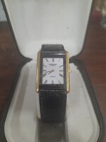 Swiss Watch,Raymond Weil Geneve Othello,18K Aranyozott 10 Mikron Női Quartz Karóra,Óra.2.7 x 2.3 cm.