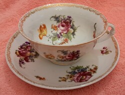 Antik porcelán teás csésze tányérral 1 (L5632)