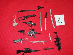Katona ,harcos akció G.I Joe Star Wars és egyéb figurákhoz fegyvercsomag EGYBEN képek szerint 2