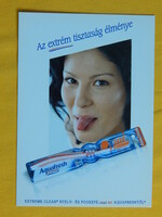 Reklám képeslap / Aquafresh fogkrém