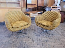 2 db retro forgó fotel mid century forgós fotel