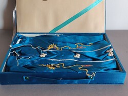 Régi Kínai női selyem pizsama dobozban ALKUDHATÓ