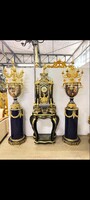 Monumentális Boulle Kandalló óra konzolasztallal