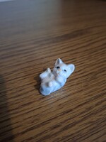 Porcelán mini cica, macska. Hibátlan