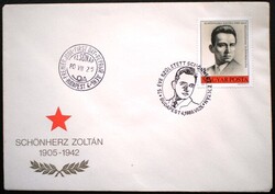 F3416 / 1980 Schönherz Zoltán bélyeg FDC-n