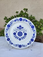 Alföldi porcelán_falitányér_kék