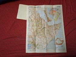 1935 -MAGYAR KIRÁLYI ÁLLAMI TÉRKÉPÉSZET:ETIÓPIA ABESSZINIA TÉRKÉPE 1:5,000000 -(Mussolini).