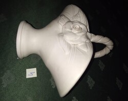 Kerámia rózsás kosárka eladó