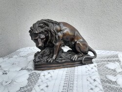 1,-Ft Extrém aprólékos nagyméretű Bronz Oroszlán