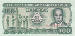 100   Meticas     1989     Mozambik