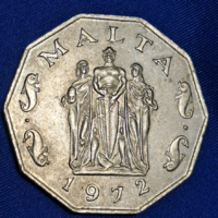 Nagy ostrom emlékmű (Valletta) Málta 50 cent, 1972. (265)