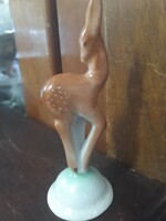 Herendi Kézi Festésű Mini Őz Porcelán Figura.8.5 cm.