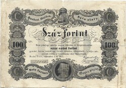 100 forint 1848 Kossuth bankó eredeti tartás 2.