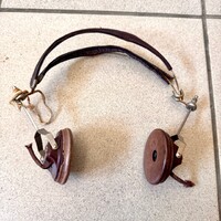 1927 Blaupunkt IDEAL Világháborús fejhallgató, rádiós fejhallgató Ideal 4000 ohm, antik fülhallgató