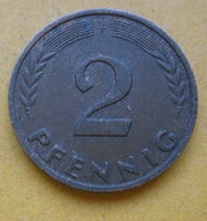 NSZK 2 pfennig 1962 F (B45)