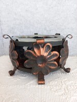 Régi oszmán étel/ital melegítő, fém, 11,5 x 16,5 cm