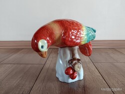 Régi Herendi porcelán papagáj