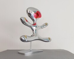Matteo Thun posztmodern/absztrakt Siemens promóciós szobor 2004 Milánó
