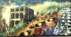 Győrfi András - Stairway to Heaven 50 x 95 cm olaj, vászon