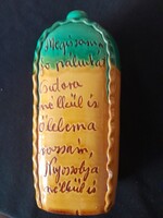 Népi kulacs versikével régi Hódmezővásárhelyi hibátlan