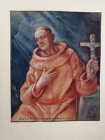 KOMJÁTI-WANYERKA GYULA - ÁHITAT - AKVARELL