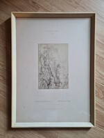 Roland Savery tájkép Fotó technikával készült nyomat 1800as évek végén Bécsből Görgey hagyatékából