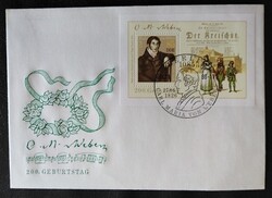 NDfb86 / Németország- NDK 1986 Carl Maria von Weber zeneszerző blokk FDC-n