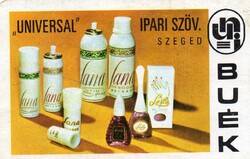Kártyanaptár: "UNIVERSAL" Szeged 1975.