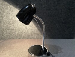 ART DEKO SELF FEKETE ASZTALI LÁMPA KRÓM SZÉLLEL!!!  35cm!!