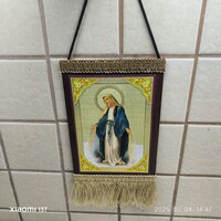 Vallási témájú falidísz, Szűz Mária kép eladó!