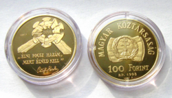 1998 - Az 1848-49-es Szabadságharc 150. évfordulójára - színesfém emlékérme PP- kapszulában