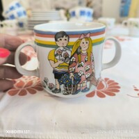 Porcelán 2 füles gyerekpohár  eladó!