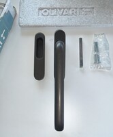 Emelő toló OLIVARI ajtóvasalat. kagyló + emelő kar. + csavar + tengely 68 mm ajtóig. HIBÁTLAN