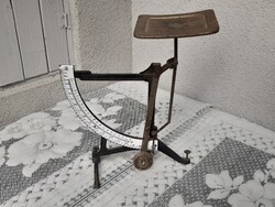 Antik levélmérleg zománc számlappal