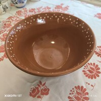Kerámia apró pöttyös tál, asztalközép kínáló eladó!