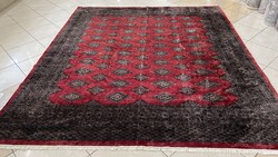 3975 AKCIÓ Pakisztáni Yamud kézi csomó gyapjú perzsa szőnyeg 250X300CM