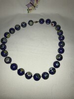 Huge 1.8 cm large cloisonné link oriental chain