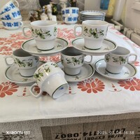 Hollóházi porcelán  kávéskészlet Hotel Stadion Budapest felirattal eladó!