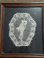 Régi Halasi csipke Táncoló fiú  - Hungaricum!