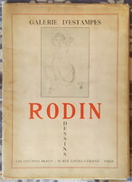 1933. RODIN ELSŐ KIADÁS 30 DB. NŐI AKT VÁZLAT MAPPÁBAN Garancia, Hibátlan!!!!