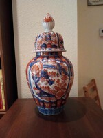 Japán porcelán urna.Arita/Imari manufaktúrában készült 1880-1890 körül. Hibátlan.
