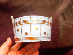 Alt wien 20-as évekből  porcelán asztali sótartó- dézsa forma átmérő 13,5 cm
