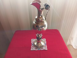 Ritkaság!! Ezüst borkiöntő/keresztelőkanna, tanúsítvánnyal.