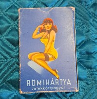 Retro francia kártya pakli, pin up erotikus kártya 2 (M5655)