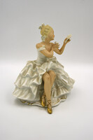 Eredeti Wallendorf porcelán balerina, hibátlan állapotban.
