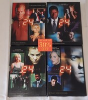24 sorozat első négy évada díszdobozában eladó.DVD. Magyar felirattal